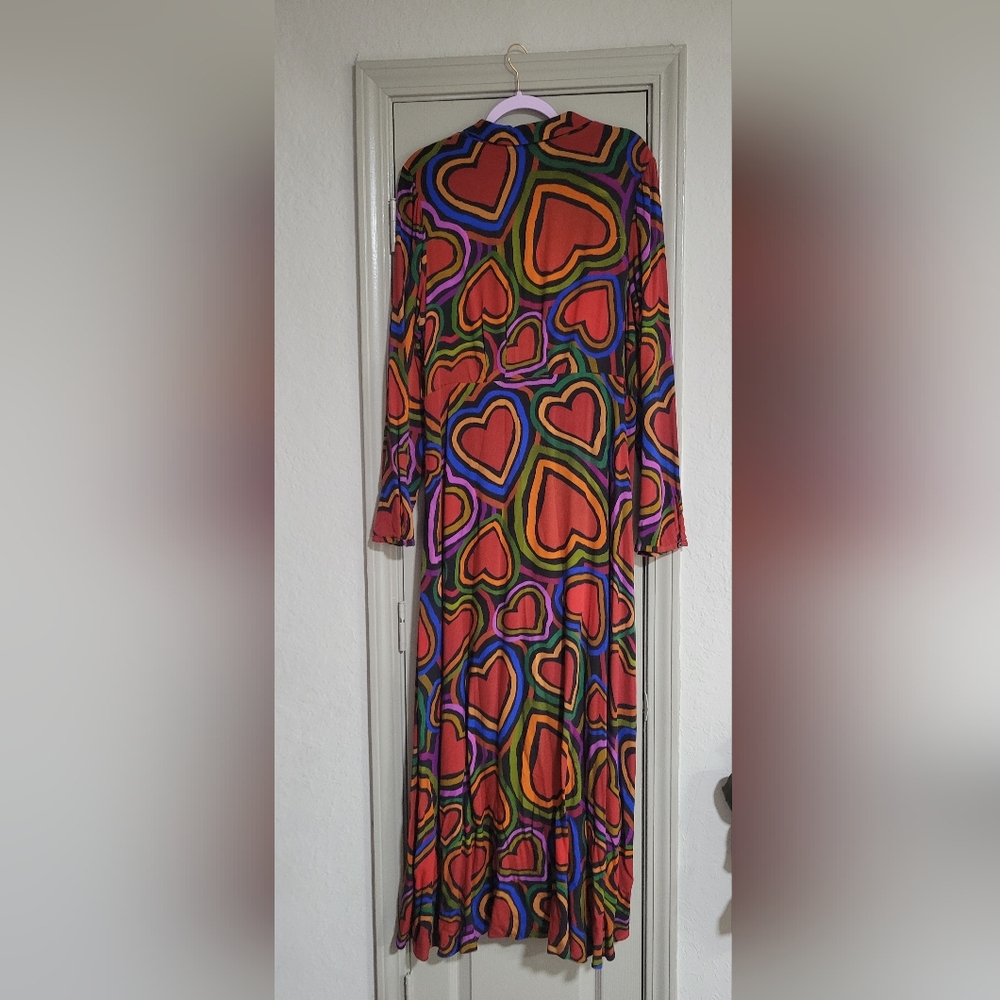 FARM Rio Multicolor Heart-Print Maxi Dress - Picture 2 of 3